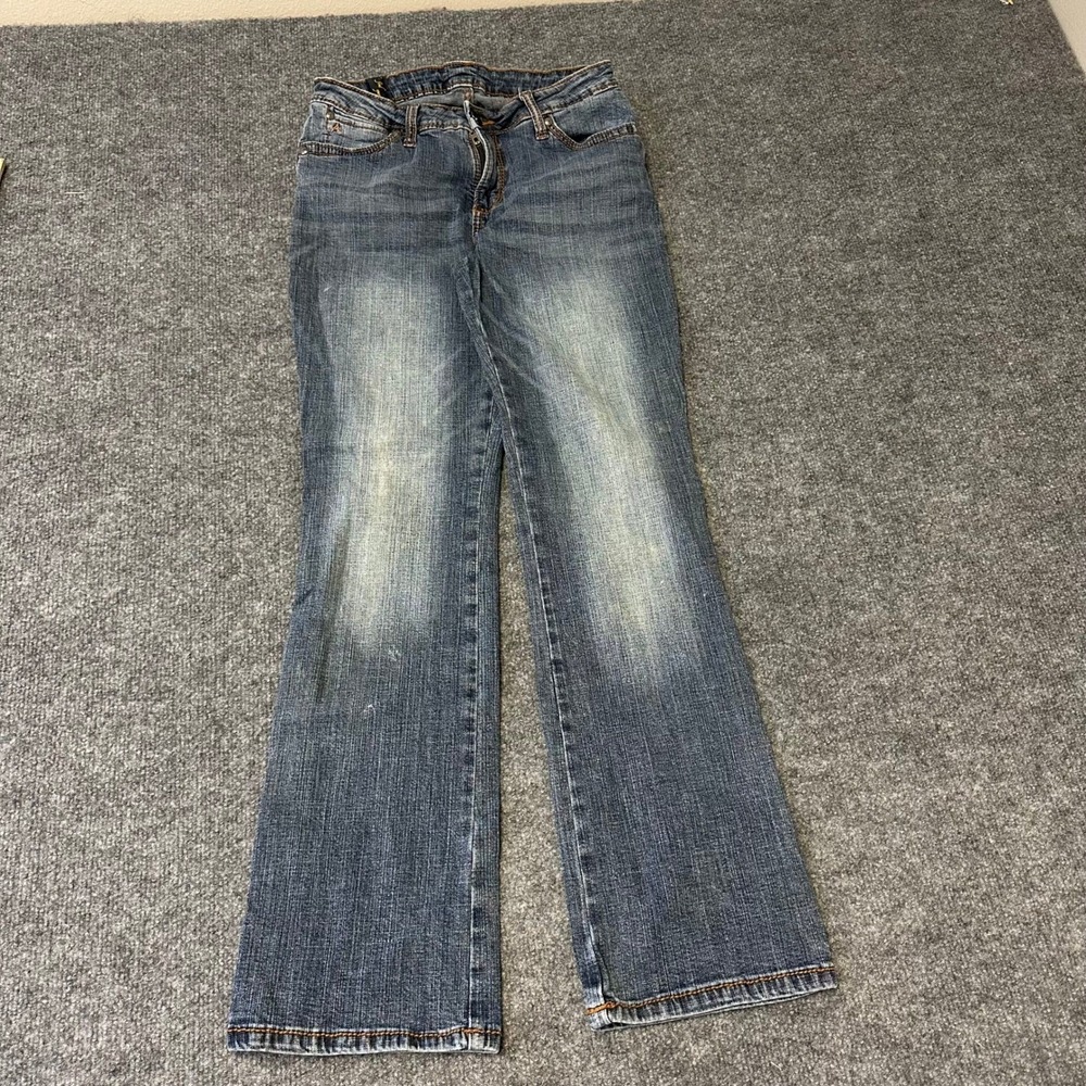 Wrangler Jeans Womens Size 6 Short Blue Aura Bootcut Stretch Denim Casual